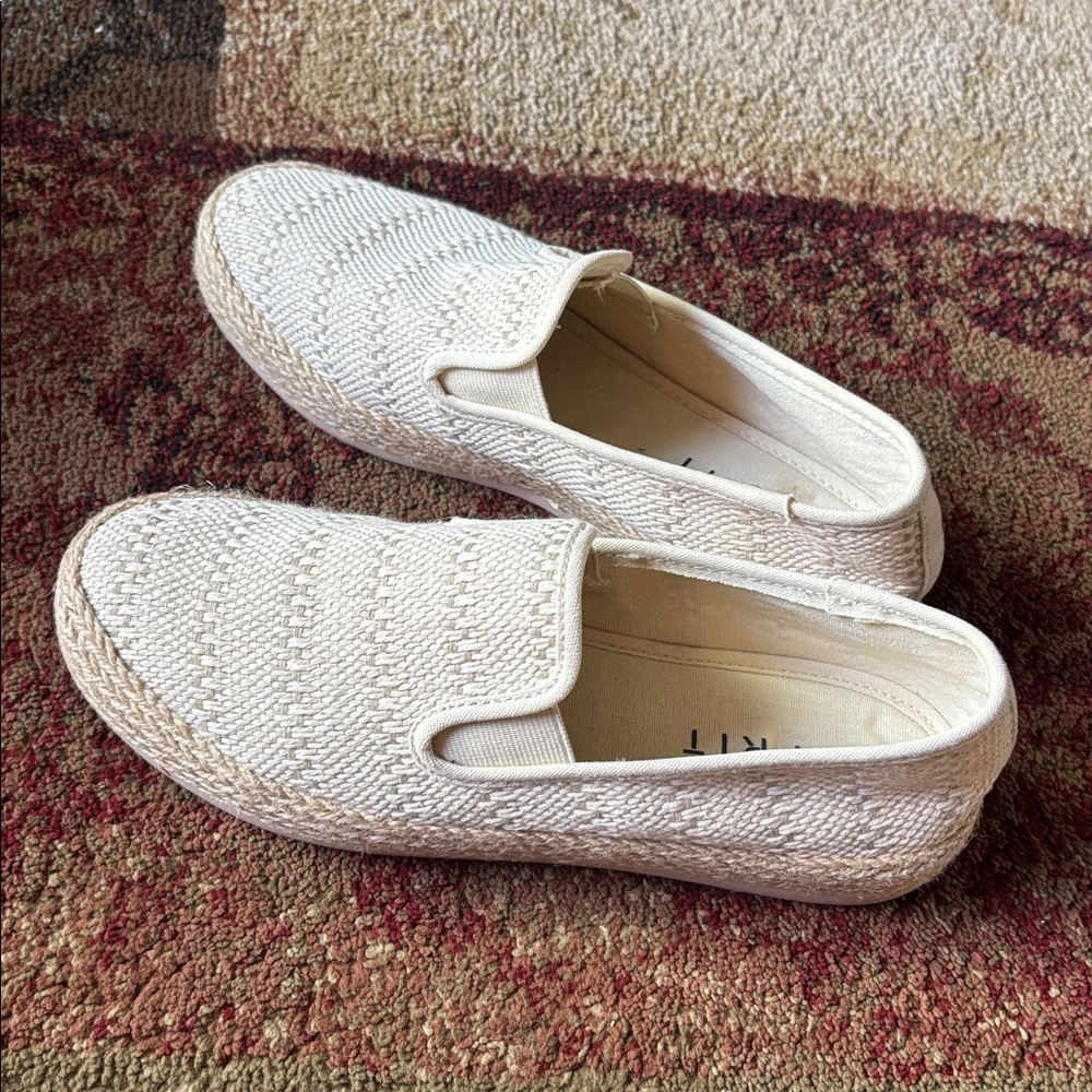 Esprit Womens Nadine Cream Espadrille Slip-Ons Size 6.5